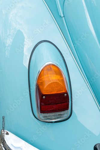 Part of an old classic car