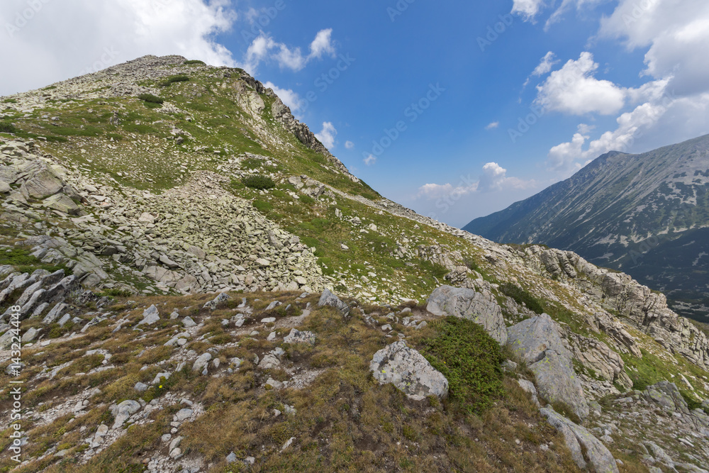 Amazing Panorama from Banderitsa pass, Pirin Mountain, Bulgaria Amazing Panorama from Banderitsa pass, Pirin Mountain, Bulgaria