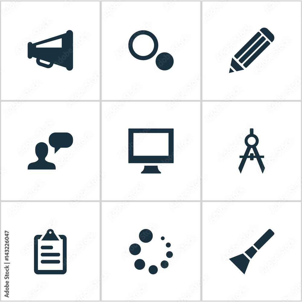 Vector Illustration Set Of Simple Design Icons. Elements Hand Lantern