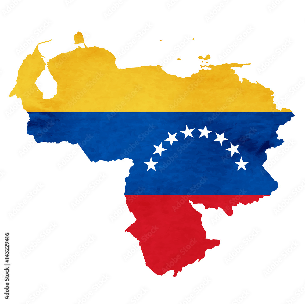 ベネズエラ 地図 国旗 アイコン Stock Vector | Adobe Stock