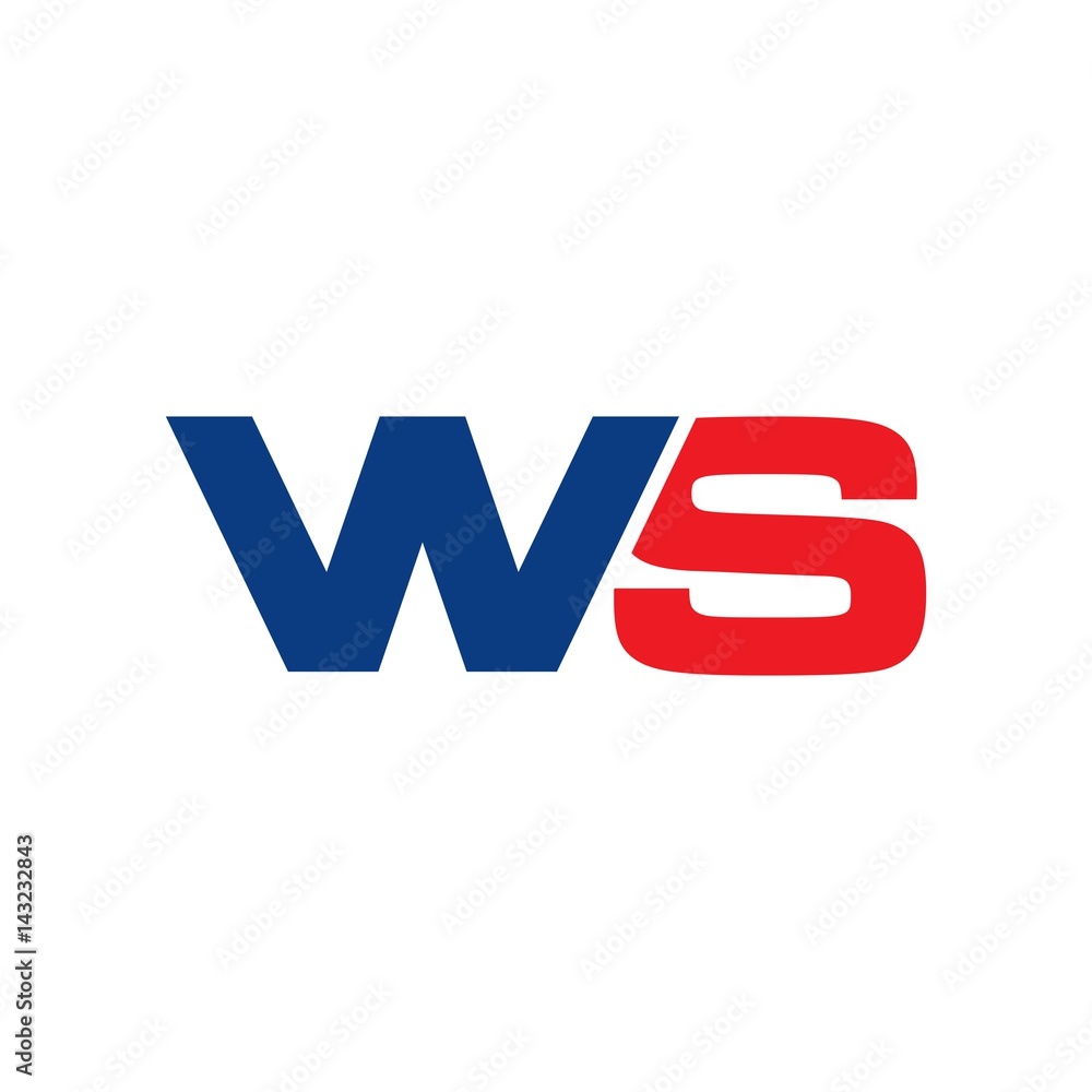 letter S, and W logo vector. Stock Vector | Adobe Stock