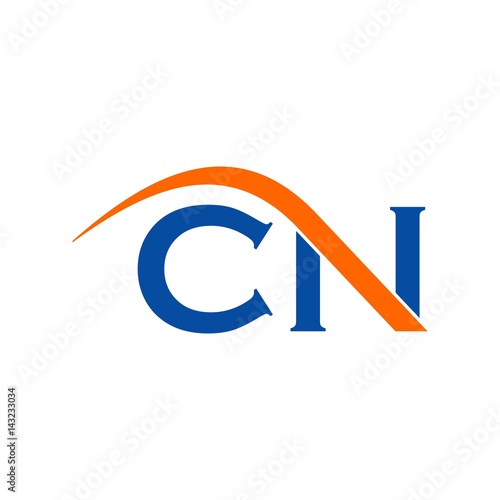 c and n logo vector.