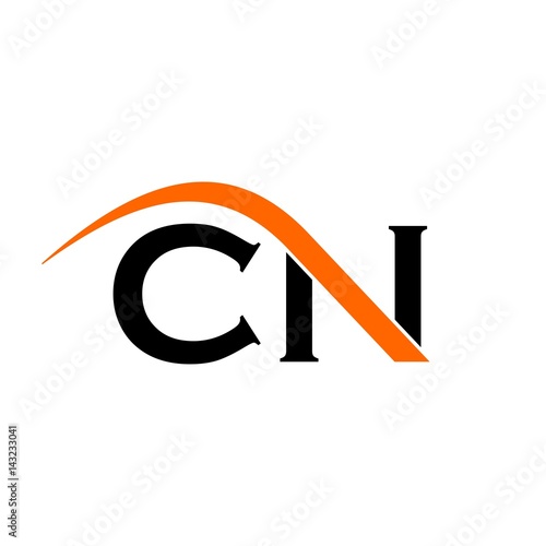 c and n logo vector.