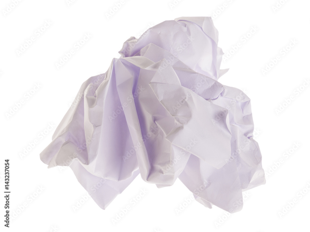 white lump paper