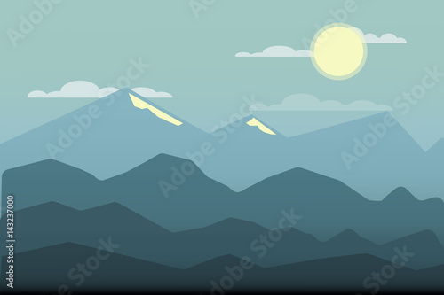 Fotografía mountain landscape