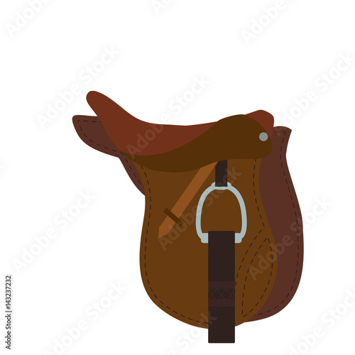 Horse riding equipment icon vector illustration graphic design