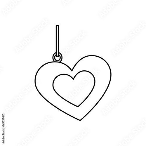 love card with hearts vector illustration design © Gstudio