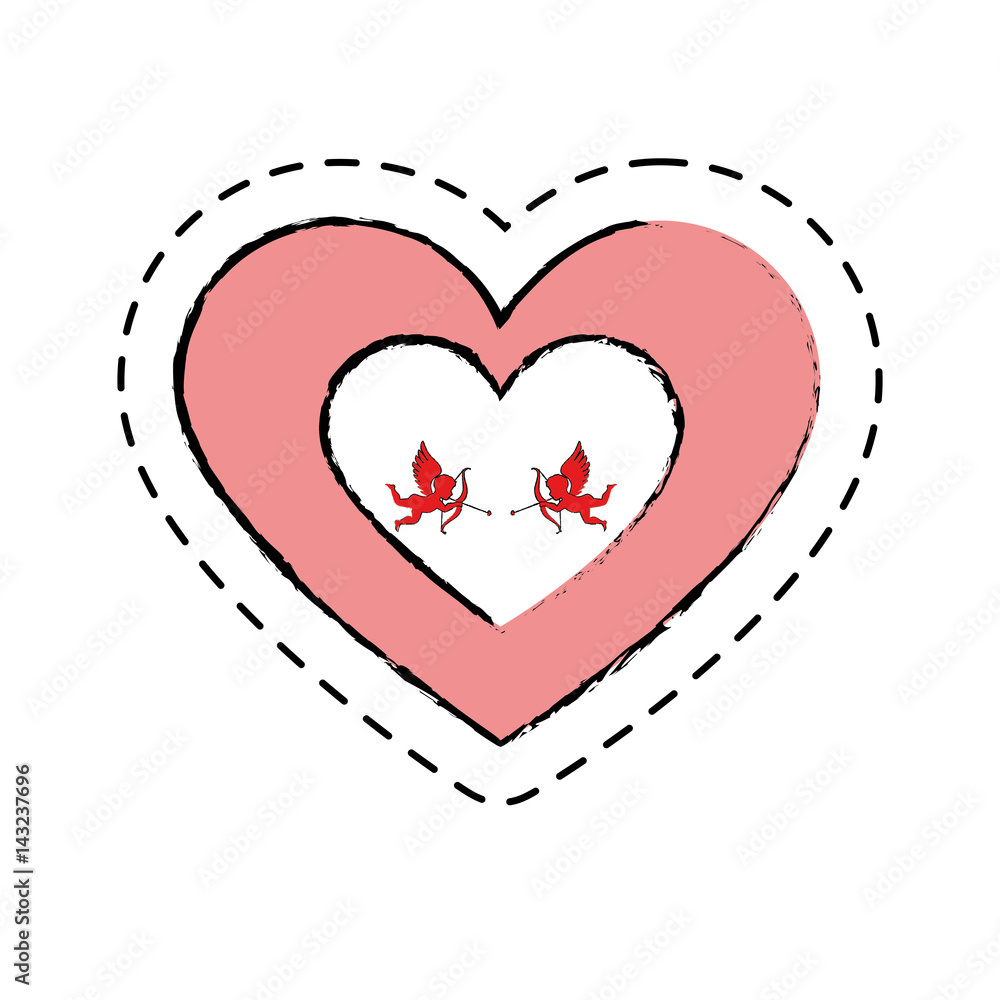 love card with cupid angel vector illustration design love card with cupid angel vector illustration design