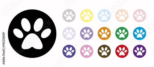footprint  set icons