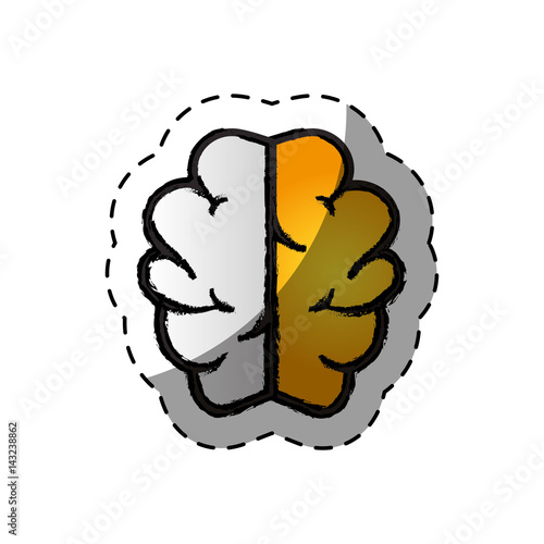 brain human creative icon vector illustration design