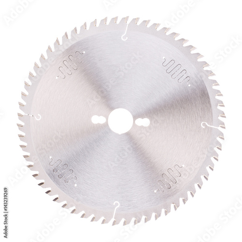 Circular saw blade for wood isolated