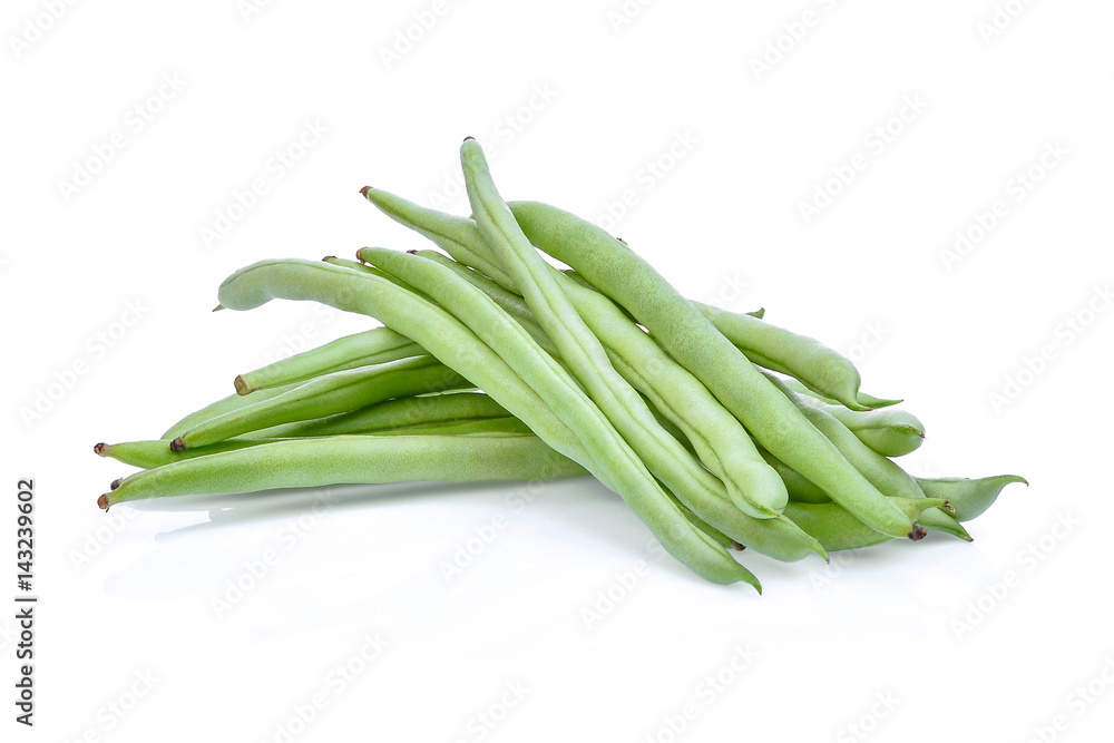 french beans isolated on white background french beans isolated on white background