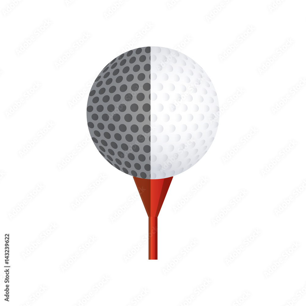 golf sport ball isolated icon vector illustration design golf sport ball isolated icon vector illustration design