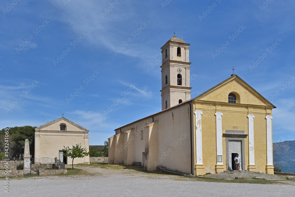 Ancient church in the Corsican village Sant'Antonino
