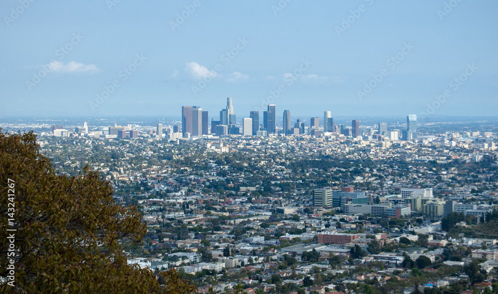 California LA Skyline Griffith Observatory Los Angeles HollyWood Sign California LA Skyline Griffith Observatory Los Angeles HollyWood Sign