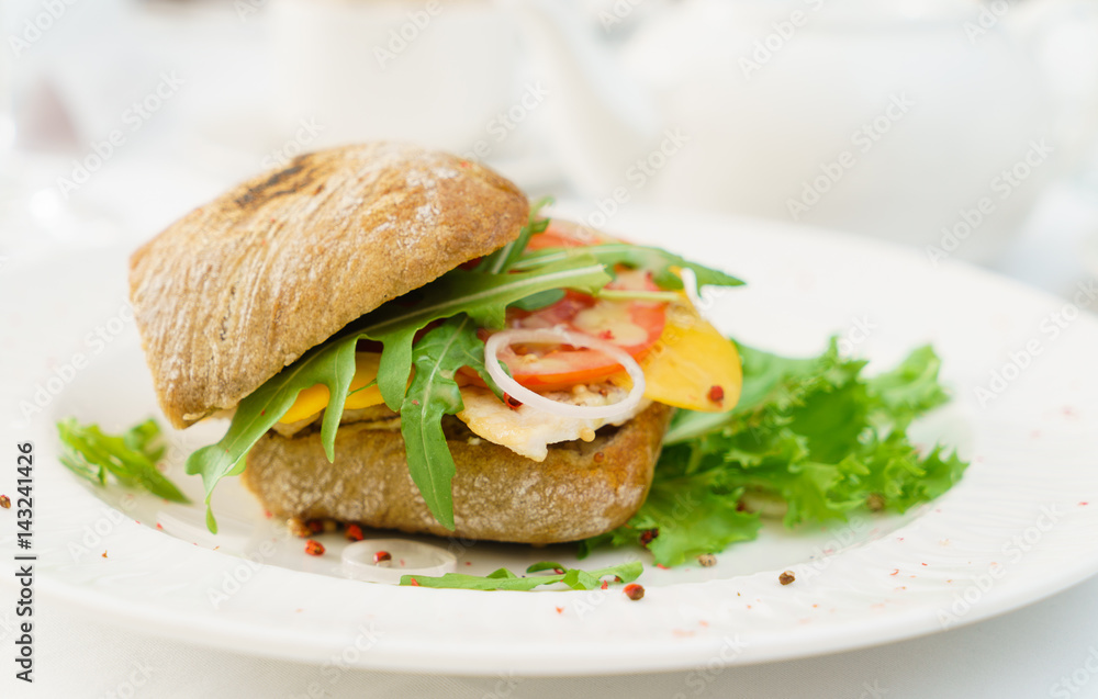 sandwich with chicken sandwich with chicken