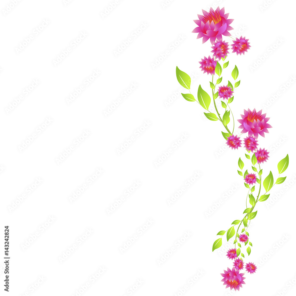 Naklejka premium beautiful flowers