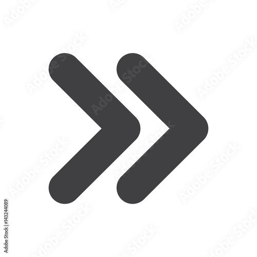 two arrow symbol icon vector