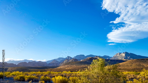 Canvas Print Blue Sky Desert