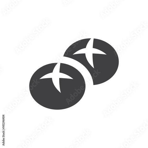 bread monochrome bakery icon design vector