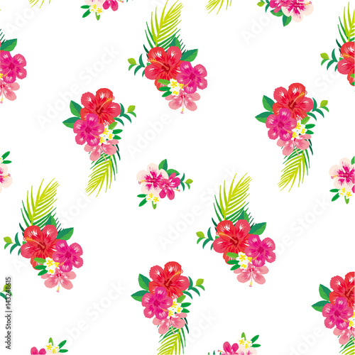 ハイビスカス柄