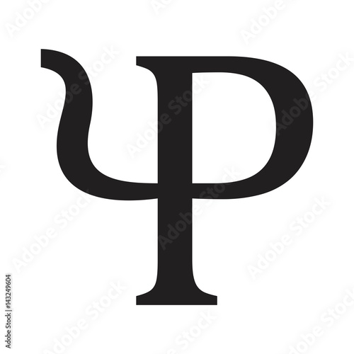 letter p logo vector.