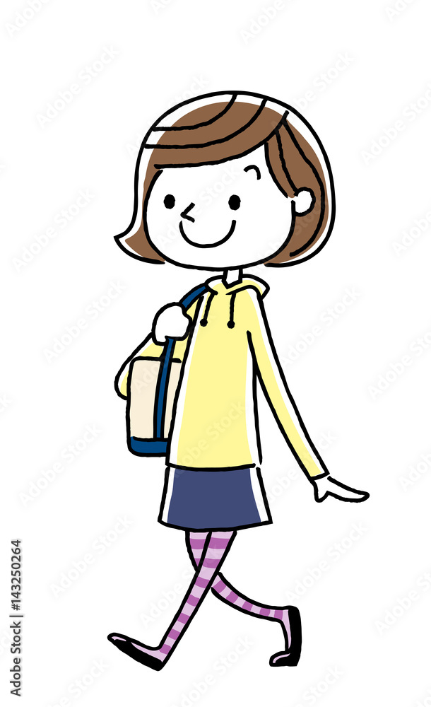 女の子:歩く
女の子:歩く