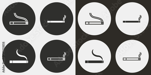 Smoke icon set.