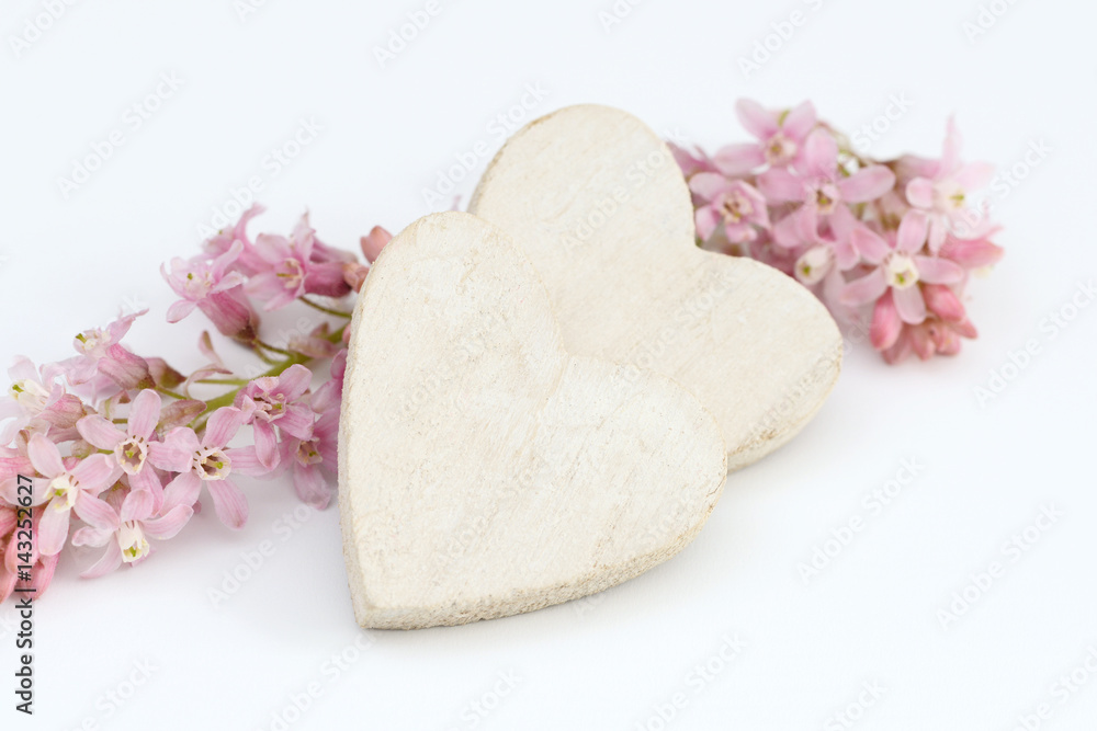 heart and flower heart and flower