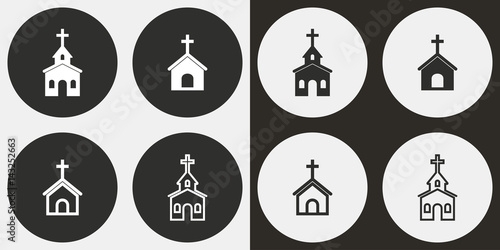 Church icon set.