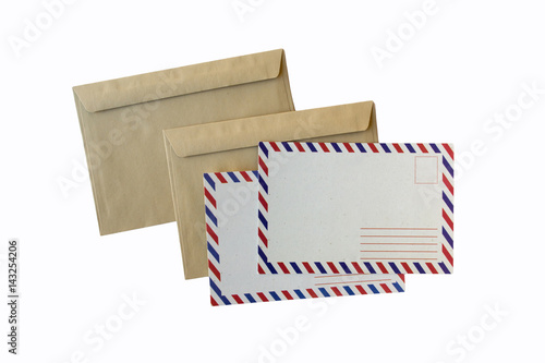 postcard and envelope