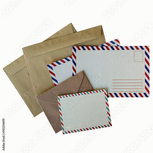 postcard and envelope