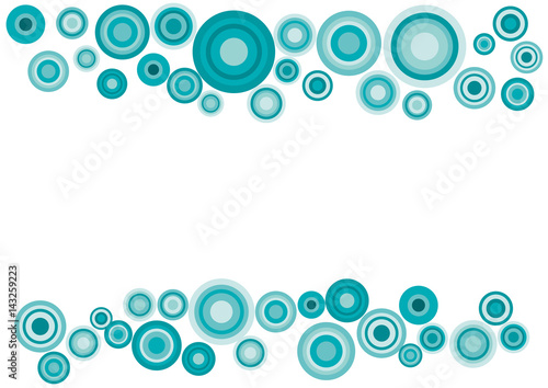Vector circles background, soap and water in vintage style