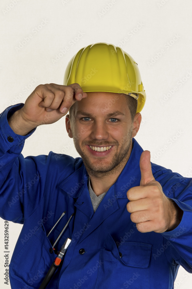 Handwerker mit Werkzeug Handwerker mit Werkzeug
