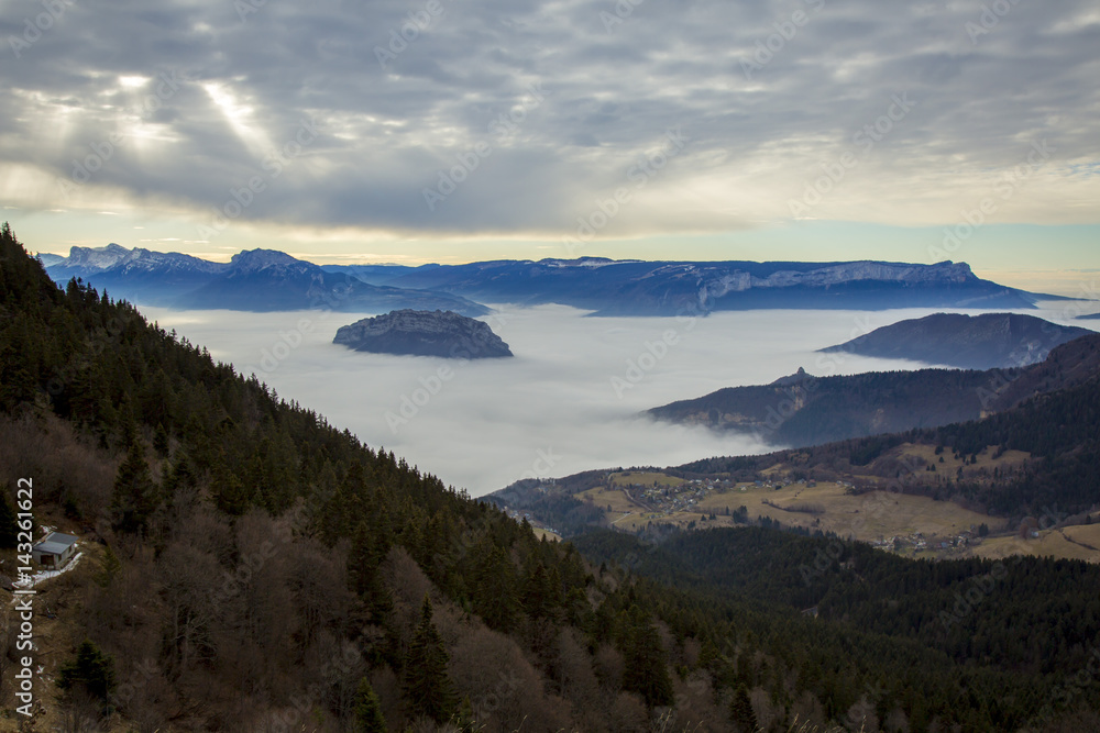 Obraz premium Village de Sarcenas (Massif de Chartreuse)