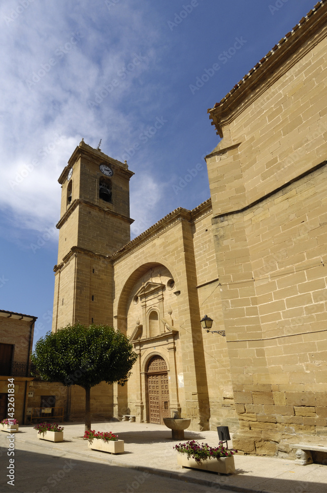 San Martin church of Casalareina, La Rioja, Spain