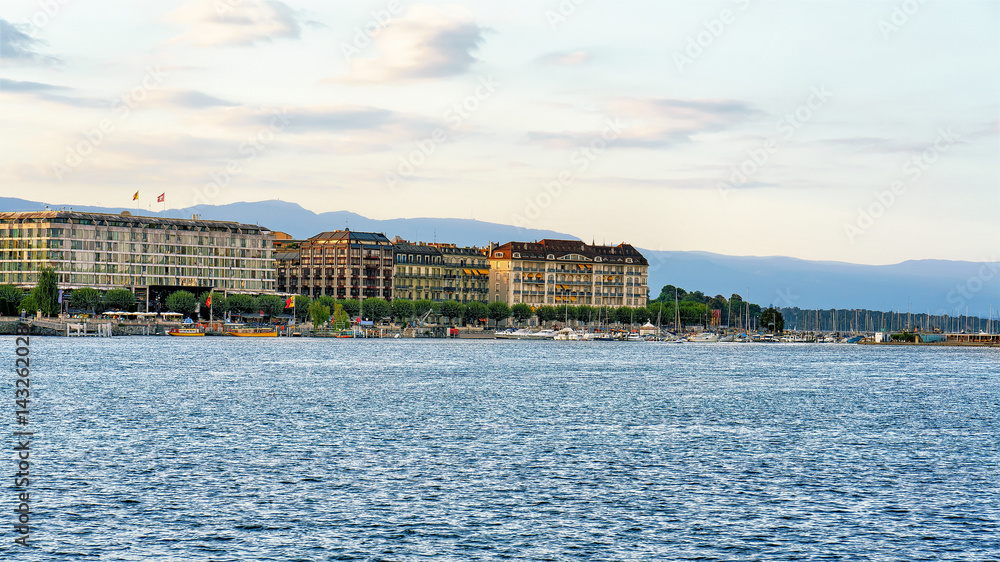 Geneva Lake Geneva in Switzerland