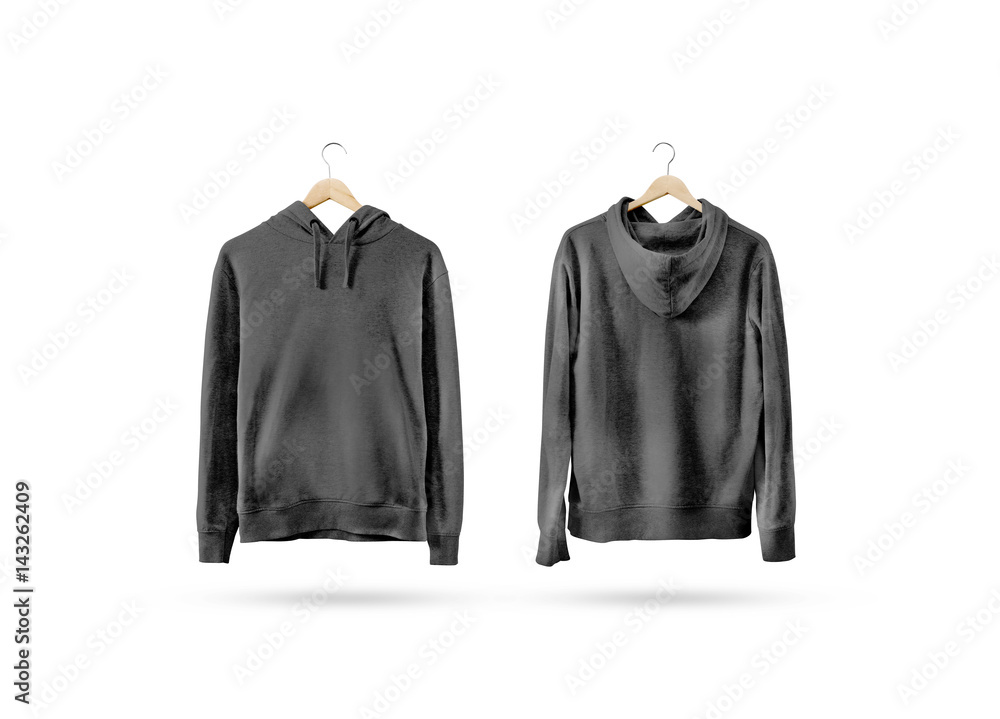 blank black sweatshirt