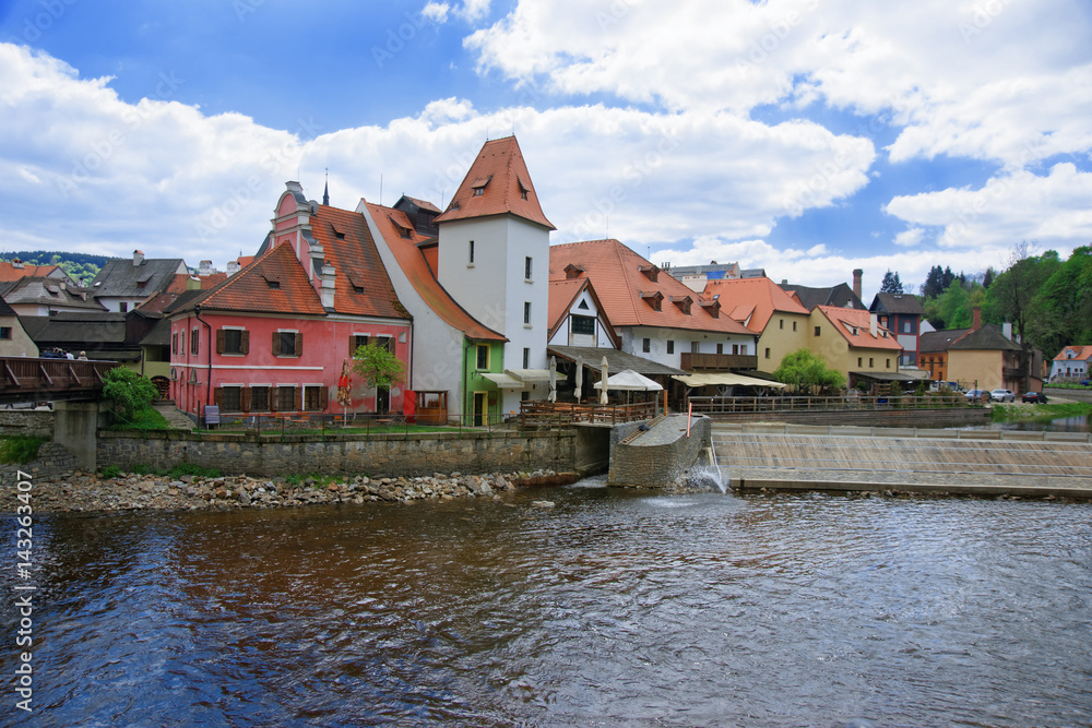 Old town and Vltava River Cesky Krumlov Old town and Vltava River Cesky Krumlov