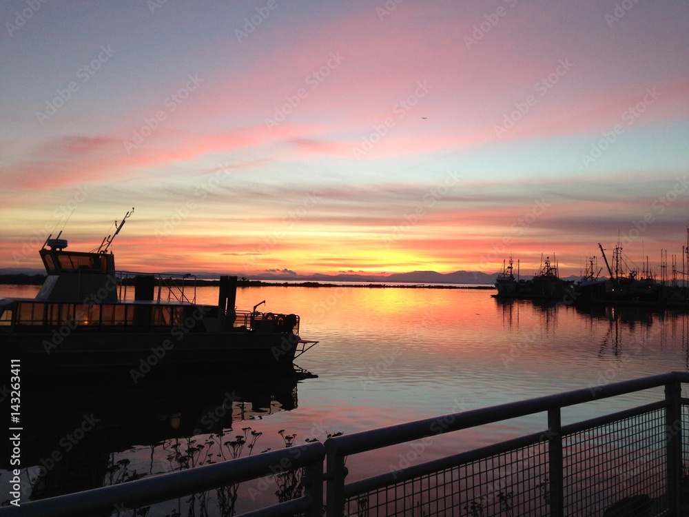 Sunset at the Docks Sunset at the Docks