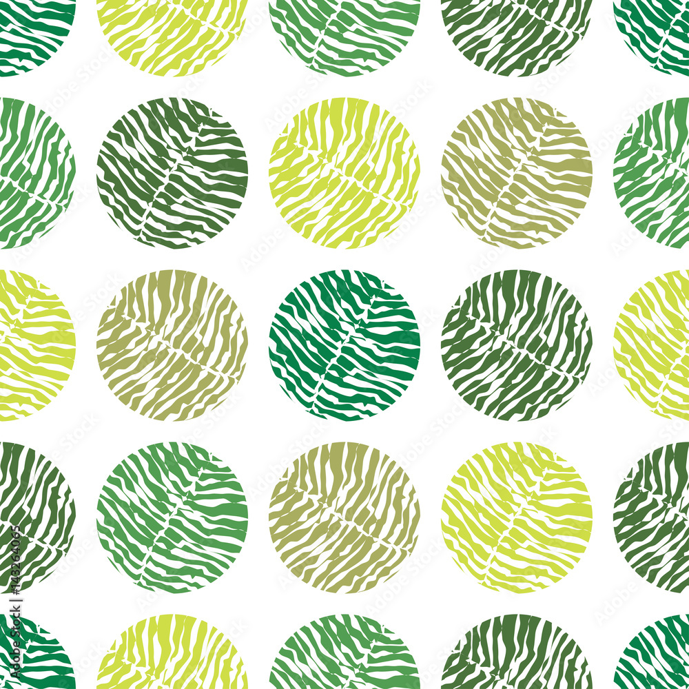 Polka dot green vector seamless pattern. Polka dot green vector seamless pattern.