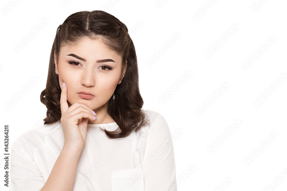 Attractive Asian female posing at the studio Attractive Asian female posing at the studio