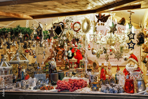 Xmas decorations on Vilnius Christmas Bazaar