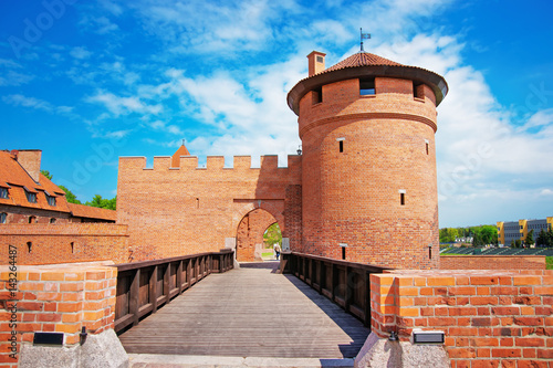 Entrance into Malbork Castle Pomerania Poland photo