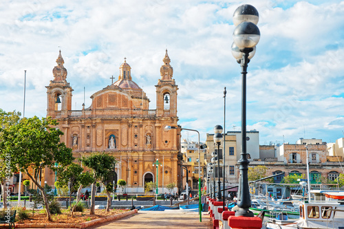 Parish Church at Msida marina in Malta Island