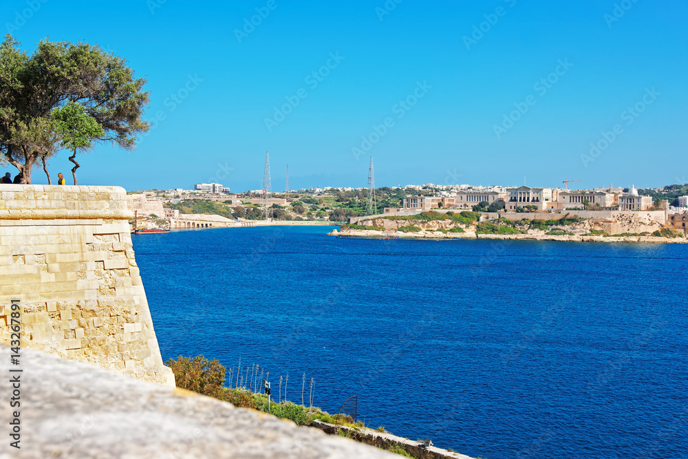 Kalkara village at Grand Harbor in Valletta in Malta