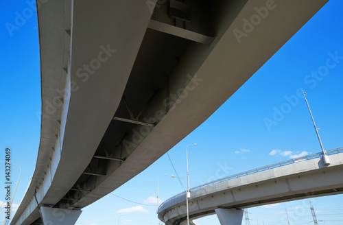 fragment of the overpass against the sky