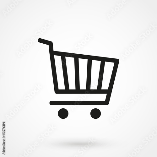 Shopping cart icon.