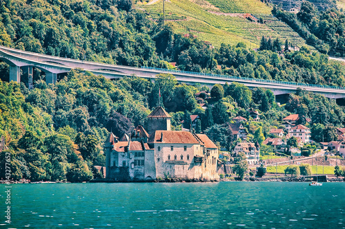 Montreux Riviera of Geneva Lake