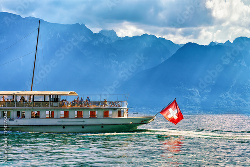 Photos Excursion ferry at Geneva Lake in Vevey Switzerland